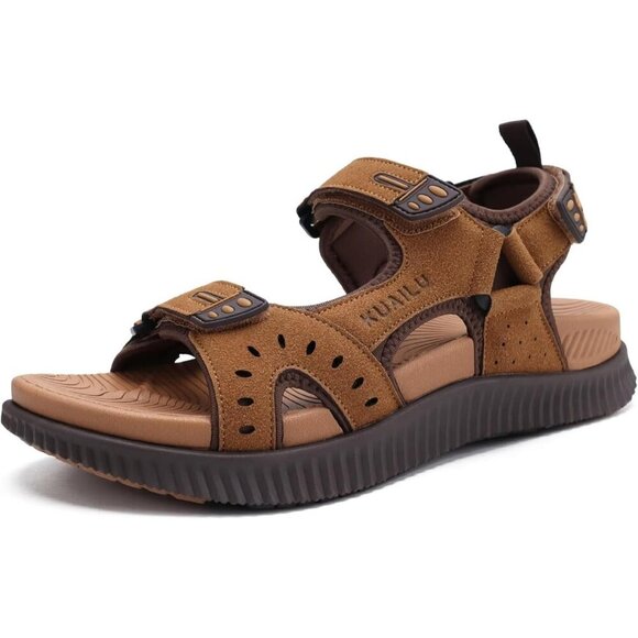 Other - Casual Hiking Sandals Men's Khaki Brown Athletic Sports Walking Fisherman Shoes